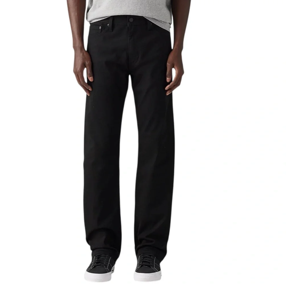 LEVI'S 513 BLACK SLIM STRAIGHT STRETCH JEANS 38X30